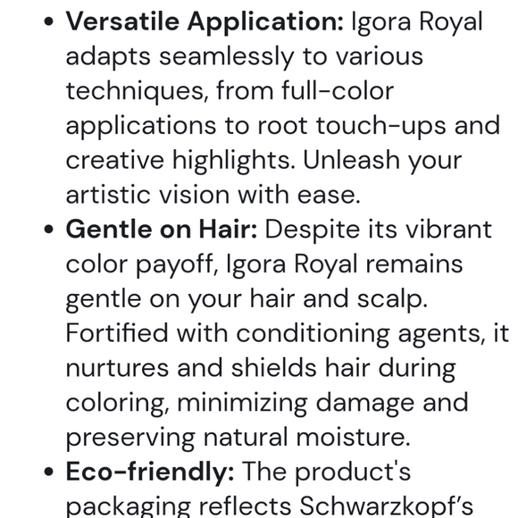 Schwarzkopf Igora Royal 9-7 Extra Light Blonde Copper color - brand new - Picture 3 of 4